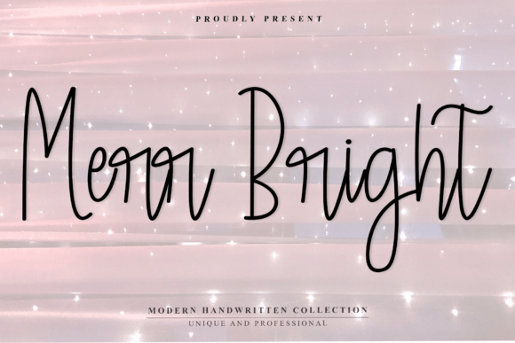 Discover Merr Bright: A Modern Handwritten Font with Flow