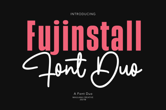 Fujinstall Font Duo: Crafting Modern Elegance