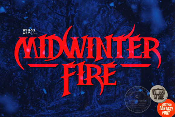Ignite Your Designs with Midwinter Fire Font
