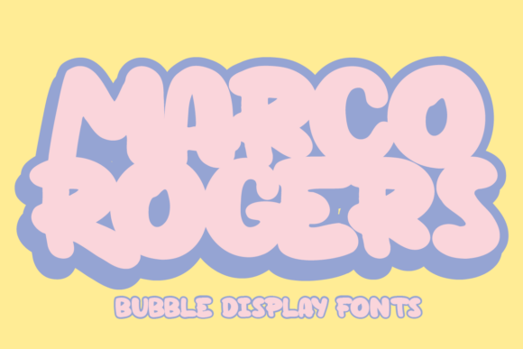 Macho Rogers Font: A Bubbly Graffiti Typeface for Bold Projects