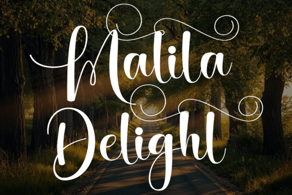 Malila Delight Font: An Ode to Romantic Elegance
