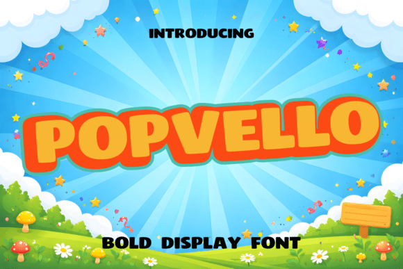 Popvello Font: Adding Playful Boldness to Your Designs