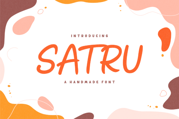 Satru: The Handmade Playful Display Font with Character
