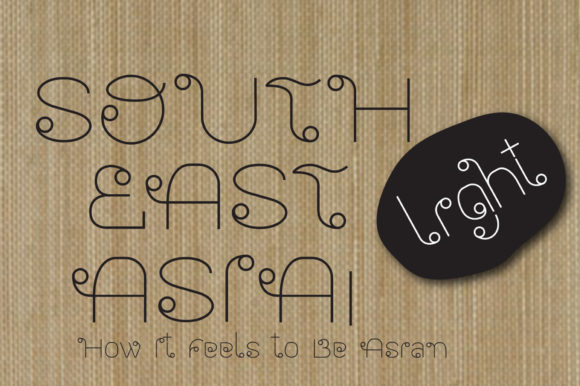 Southeast Asia Light Font: A Modern Touch of Eastern Elegance