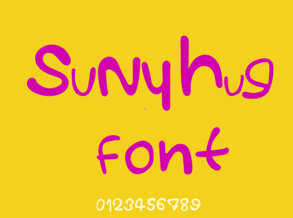 Suny Hug Font: Your Design's Cozy, Handwritten Embrace
