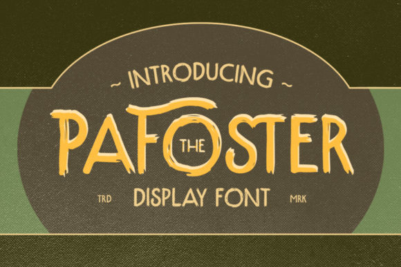 The Pafoster Font: A Vintage Display Typeface for Bold Projects