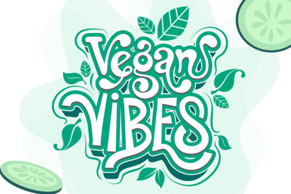 Vegan Vibes Font: A Bold Retro Touch for Modern Creators